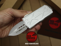 Нож Microtech Exocet D/E - кинжальный клинок, белая рукоять RK/Н30