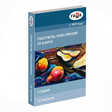 Пастель масляная 12цв. 