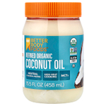 BetterBody Foods, рафинированное органическое кокосовое масло, 458 мл (15,5 жидк. унции)