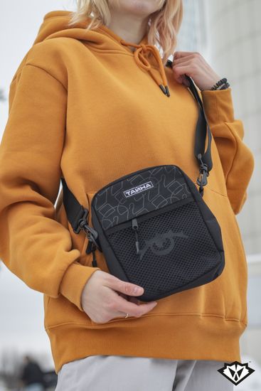 Сумка ТАЙНА через плечо черный/ черные вопросы