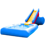 Надувная водная горка "Пляжная", 9*3*3 м, герметичная