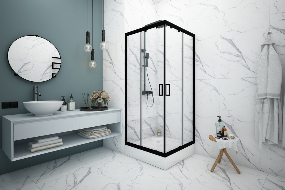 Душевое ограждение "Universal Black"