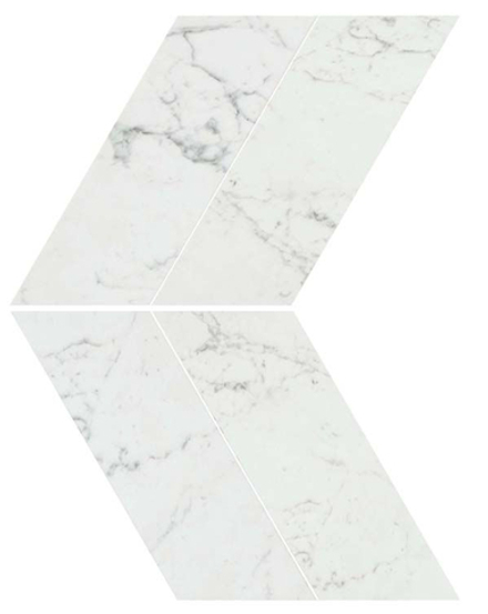 Мозаика Керамогранит Marvel Stone Carrara Pure Chevron LAPPato