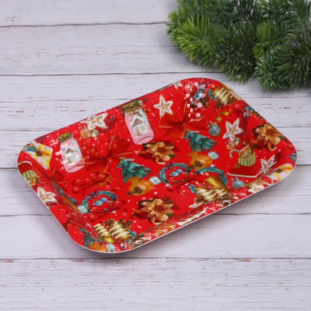 Поднос пластиковый «Сказочная роскошь» 28,5*21,5*4см