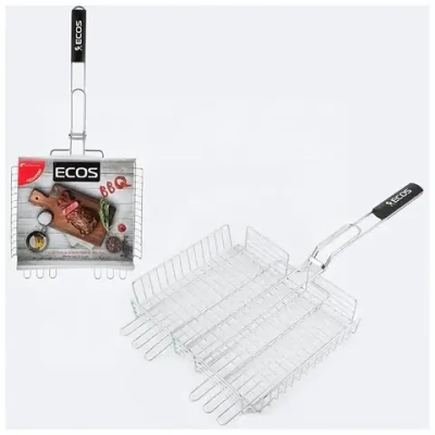 Решетка для барбекю ECOS RD-102C (глубокая, регулир. глубина, р-р 31х5 см, общая длина