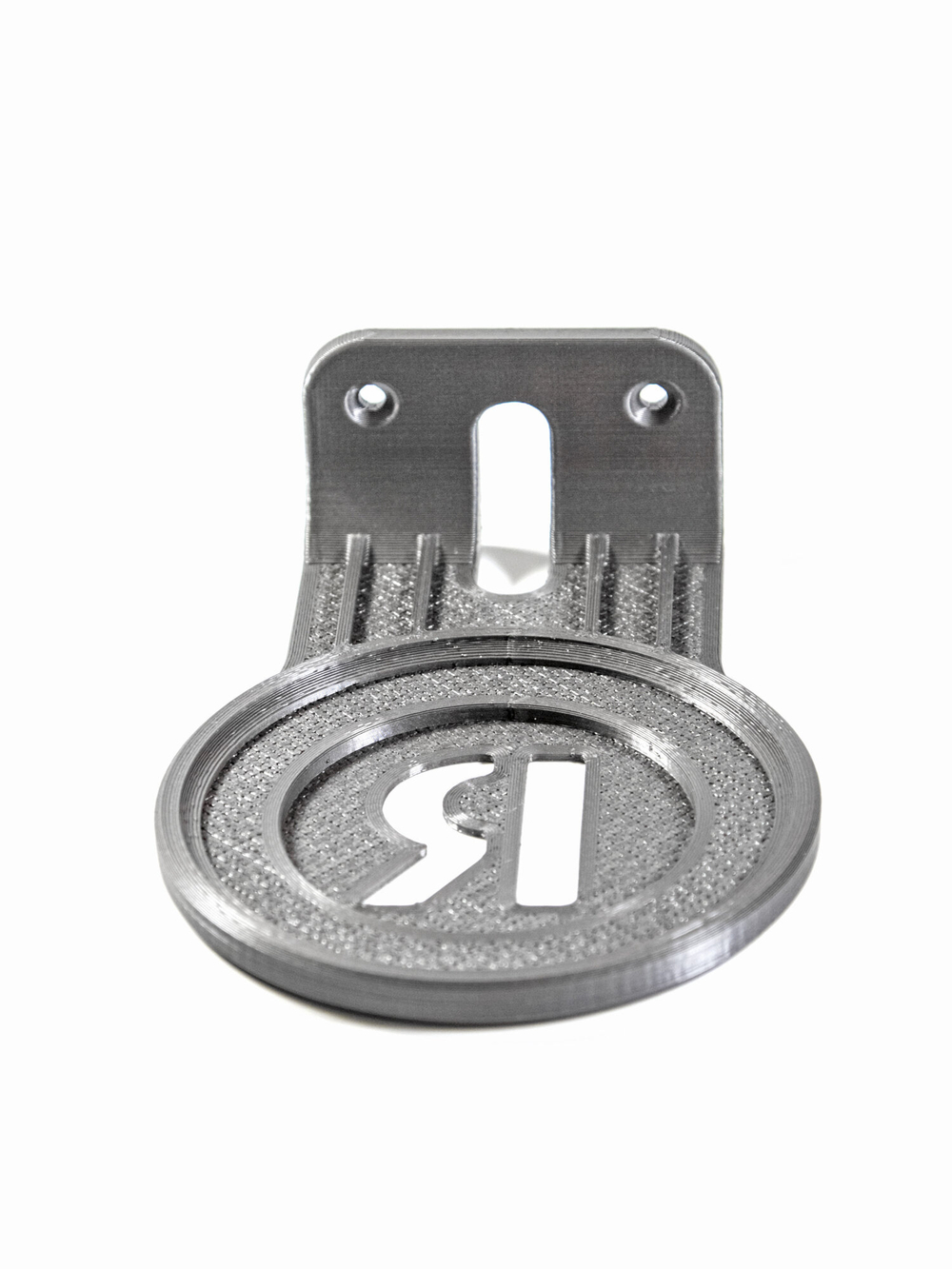 Настенный кронштейн-полка для Яндекс станций (Алиса) Лайт 2, серый, 3D печать, совместимость YNDX-00026