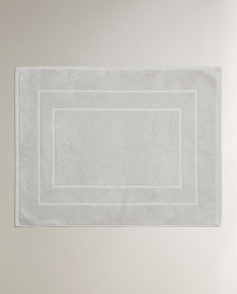 Zara Home - Нескользящий коврик для ванной из хлопка, серый, 55x80 см