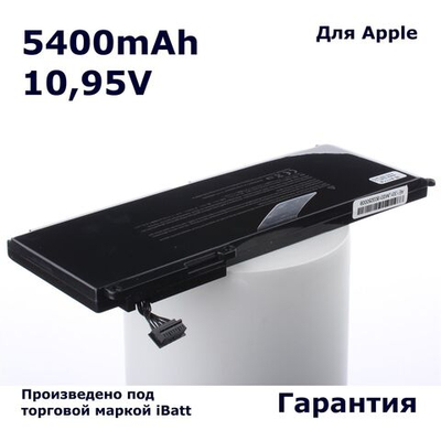 Аккумулятор iBatt 5400mAh для Apple MacBook 13" MD101, MD102 (A1322)