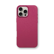 Чехол для iPhone 16 - Зернистая кожа - розовый