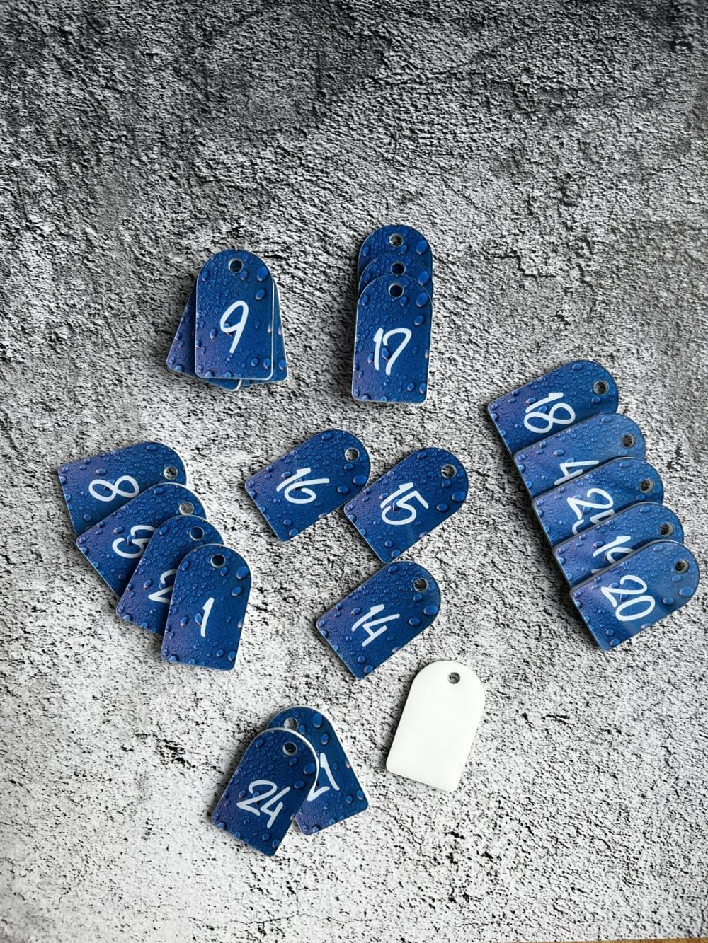 Бирки для ключей акрил 3х5 см