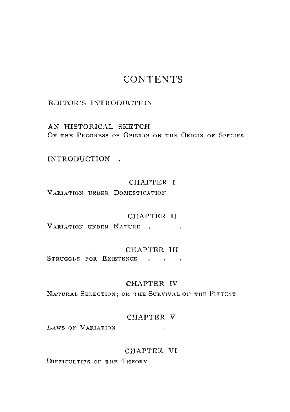 The Origin of Species | Darwin Charles