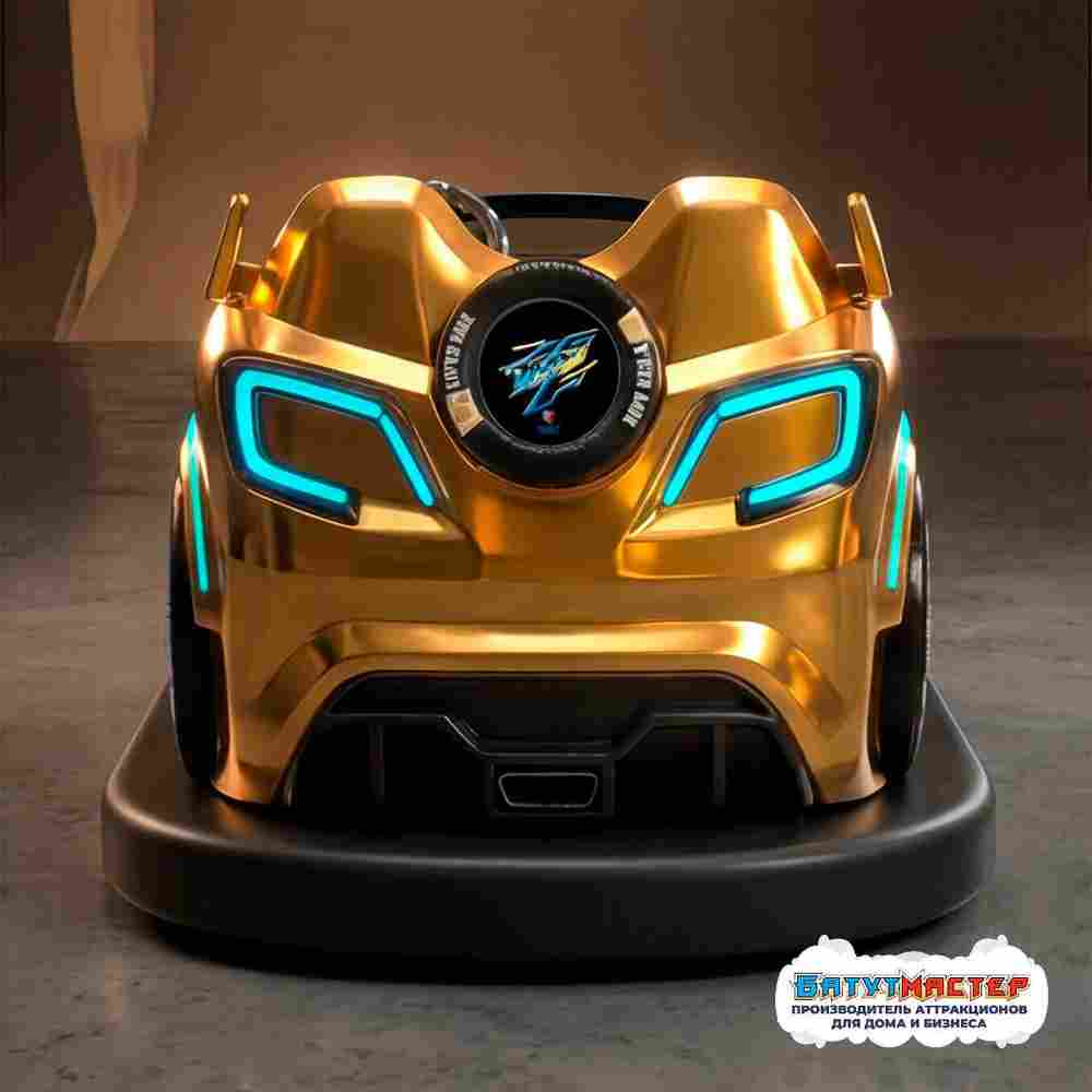 Бамперная электромашинка «Золотой старт» для автодрома, для ТРЦ и парков
