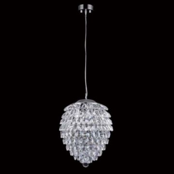 Подвес Crystal Lux CHARME SP3+3 LED CROMO/CRYSTAL
