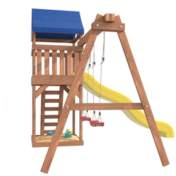Детская площадка Сlassic с качелями лодочка IgroWoods для улицы и дачи