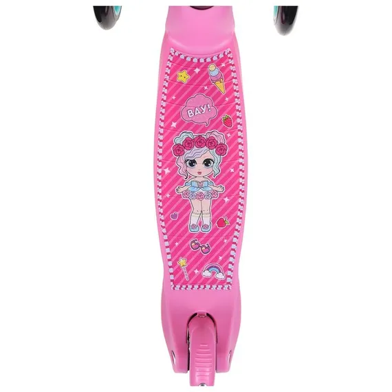 Самокат-снегокат 2 в 1 GRAFFITI «Девочка»