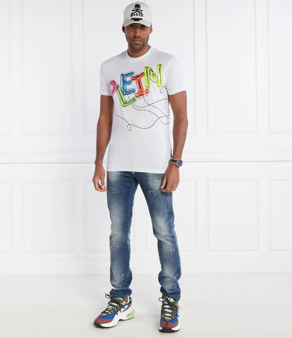 Футболка Round Neck SS Philipp Plein - белый(MTK7086 PJY002N)