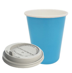 Стаканчик бумажный для Cake to go, 0.25л, тиффани с крышкой