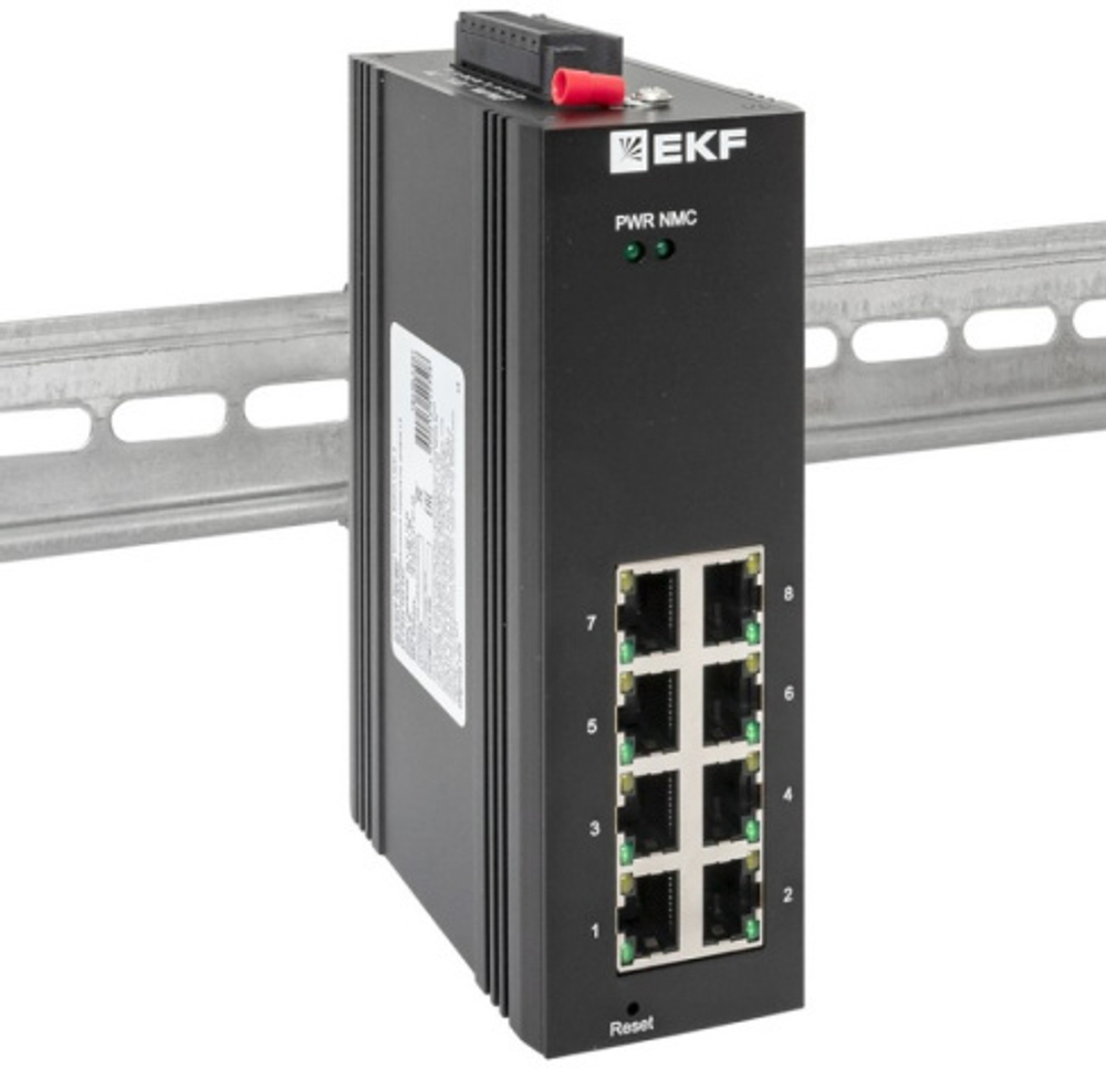 Коммутатор промышленный управляемый EKF TSX-ML2-8GT