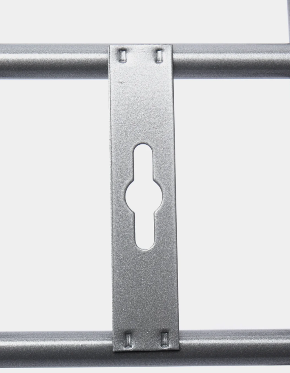 Вешалка настенная металлическая с полкой, усиленная, 6 крючков серая