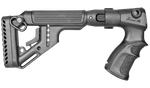 Складной приклад со щекой на Remington 870, черный, FAB Defense