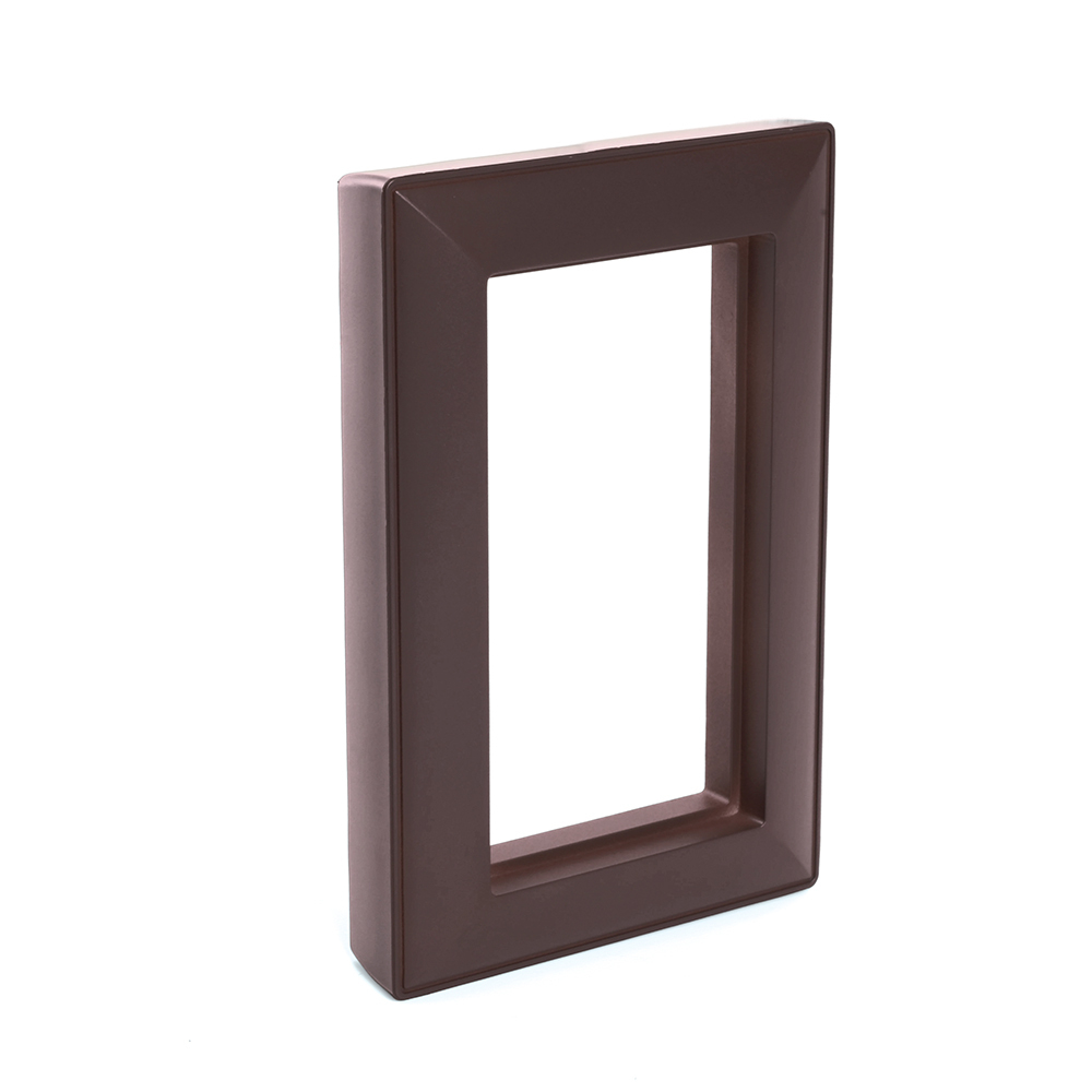 Рамка 2-местная (без перемычки), пластик, STEKKER, PFR00-7012-04, серия Катрин, шоколад 50047