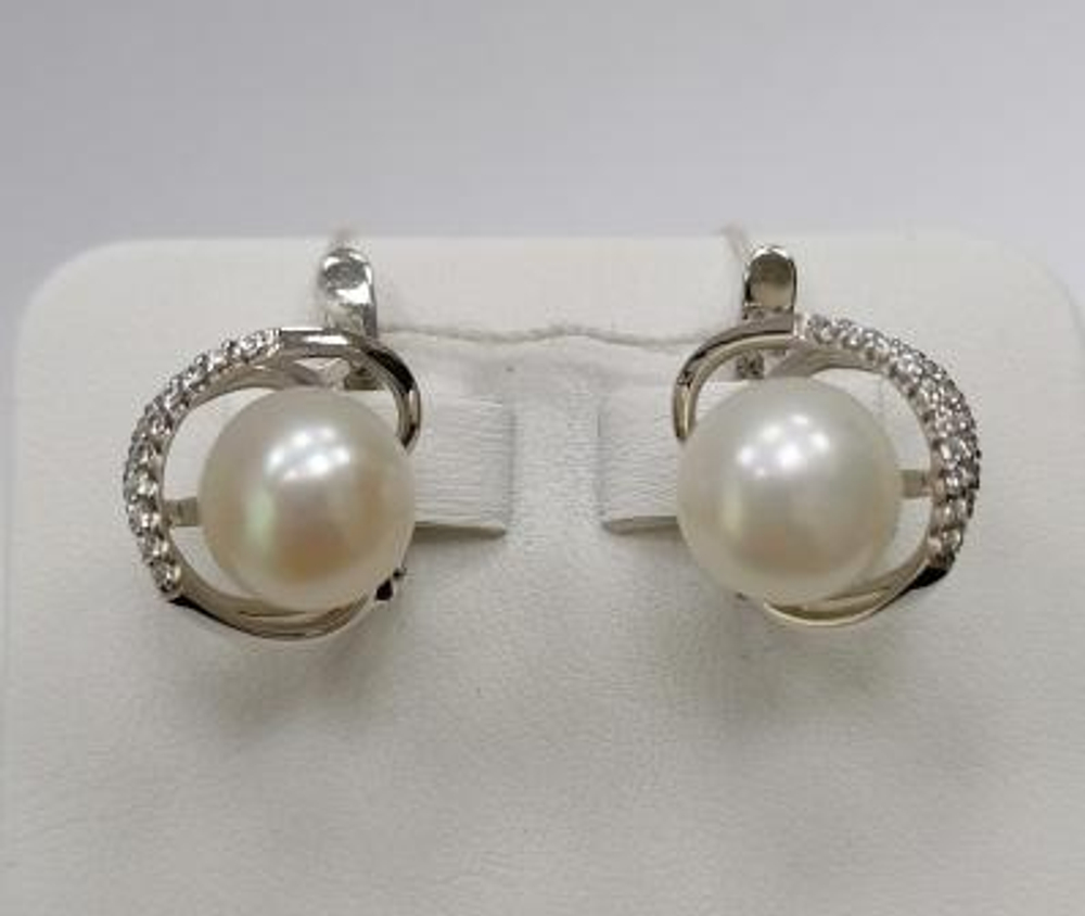 Серьги из золота с жемчугом