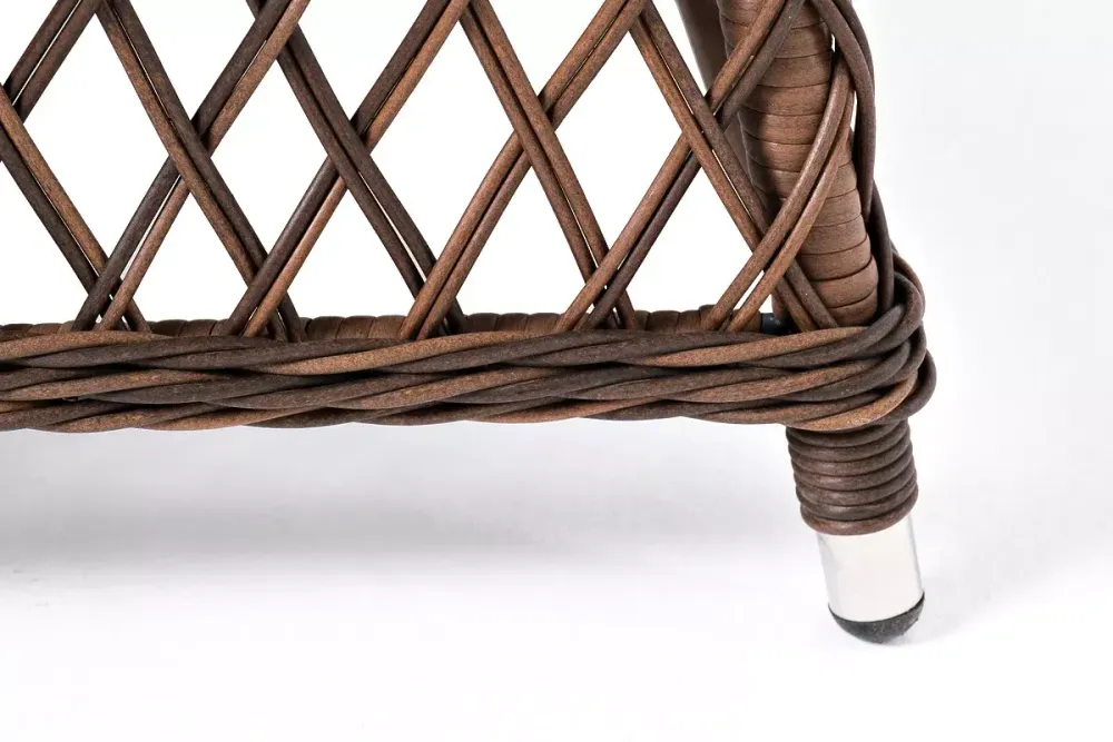 "Асти" лаунж-зона из искусственного ротанга на 4 персоны, цвет коричневый