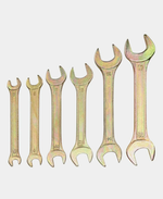 Набор рожковых ключей REXANT 6-17 мм, 6 шт желтый цинк 12-5843-2