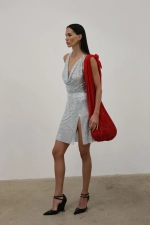 Стразовая юбка Glass Midi Skirt