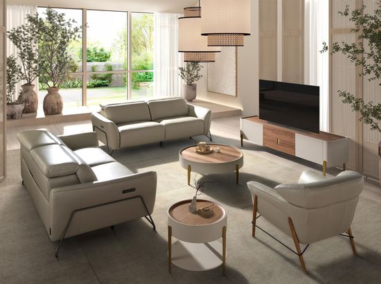 Кресло 5129/KFA031-T541011 из песочной кожи Испания 