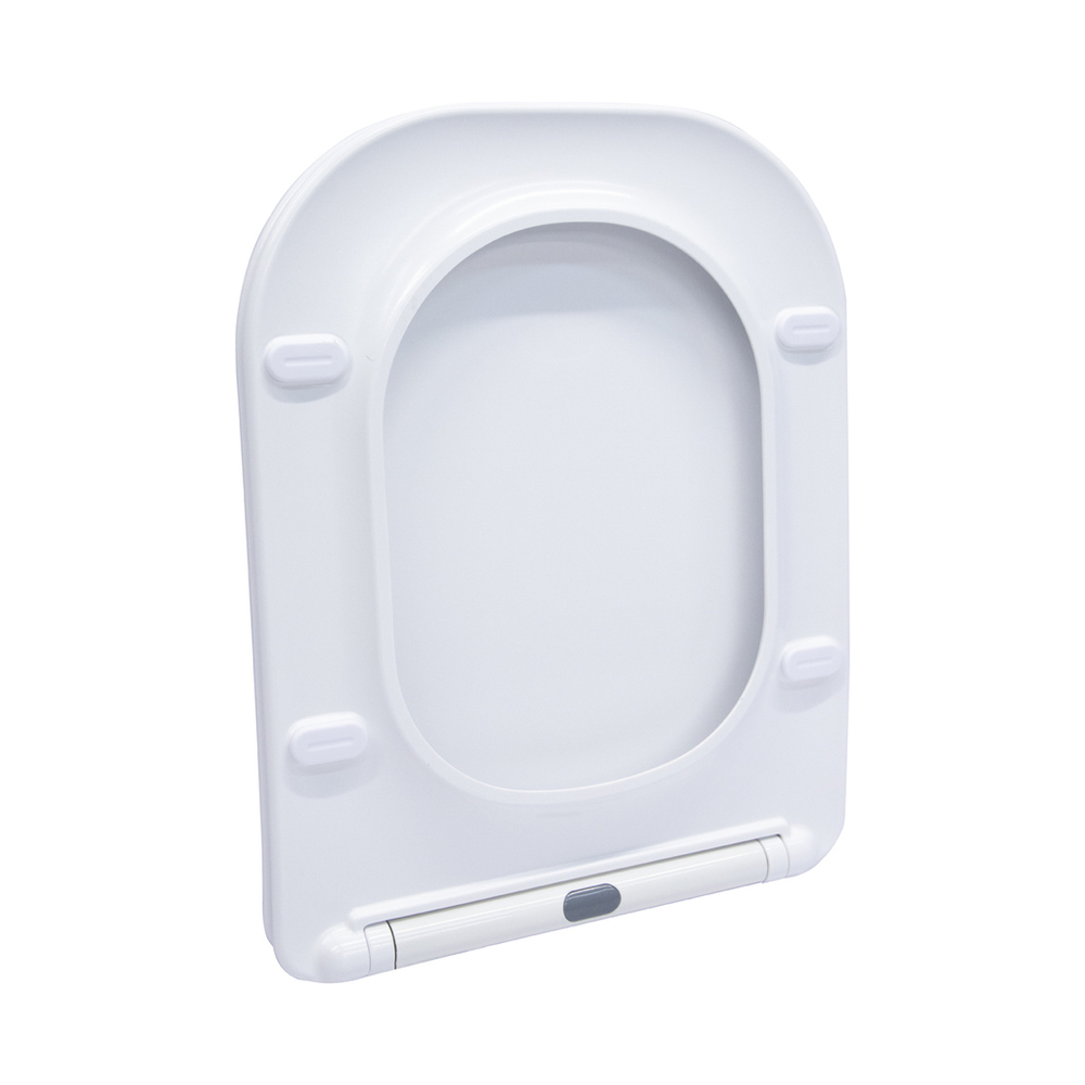 Сиденье для унитаза  WAVE APEKS дюропласт, микролифт, БЕЛЫЙ глянец NEW