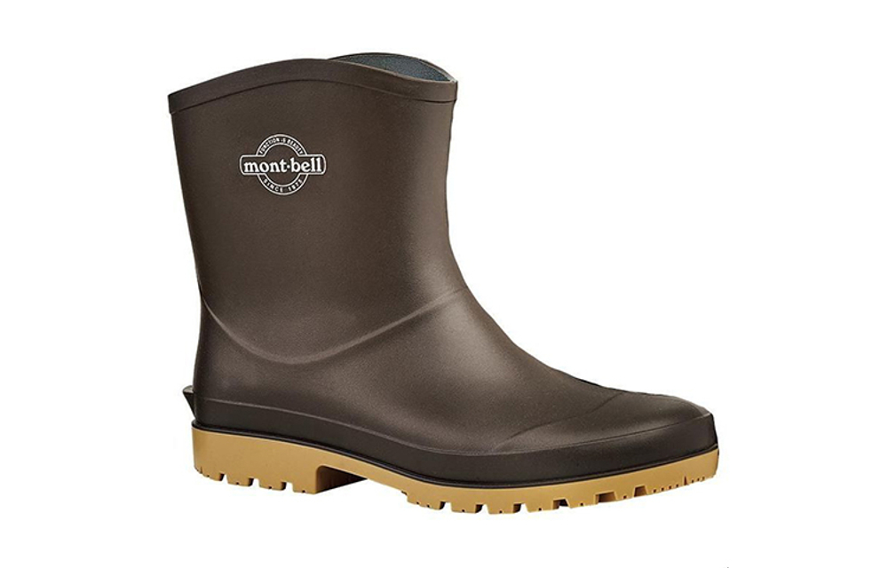 MONTBELL Pescador Waterproof And Wear resistant Rain Boots Men"s Dark Brown