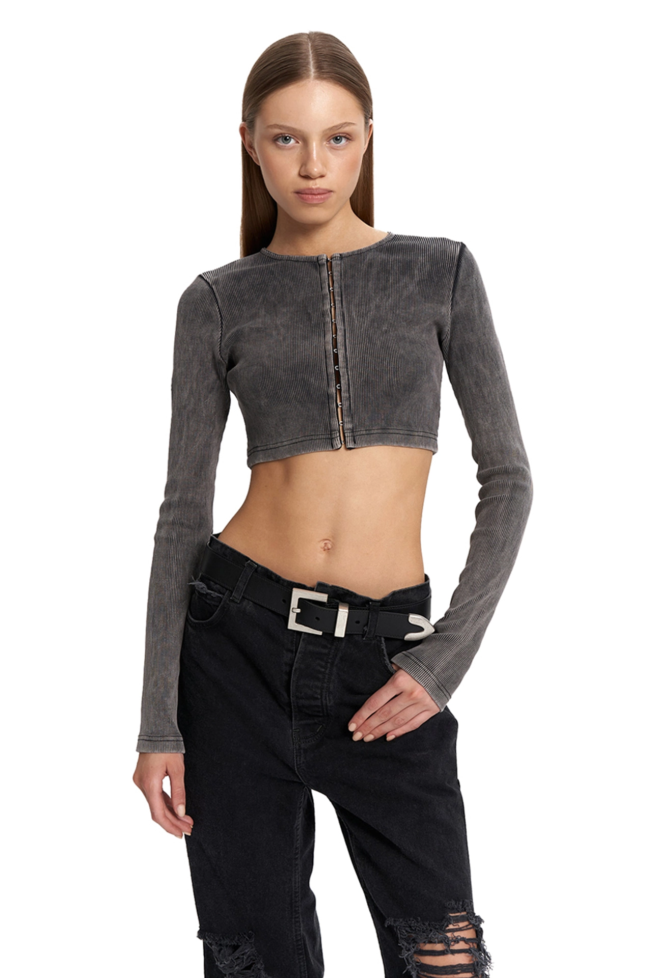 Топ "SUPERSTAR" серый