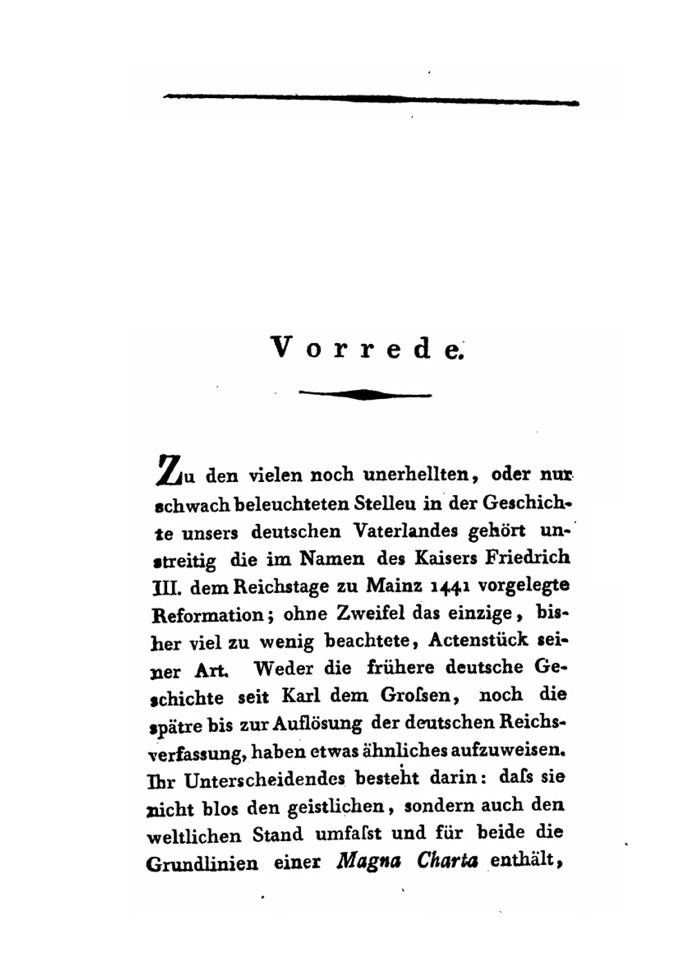Kaiser Friedrich's III. Entwurf Einer Magna Charta Für Deutschland, Oder Die Reformation Dieses Kaisers Vom Jahr 1441 | G.W. Böhmer