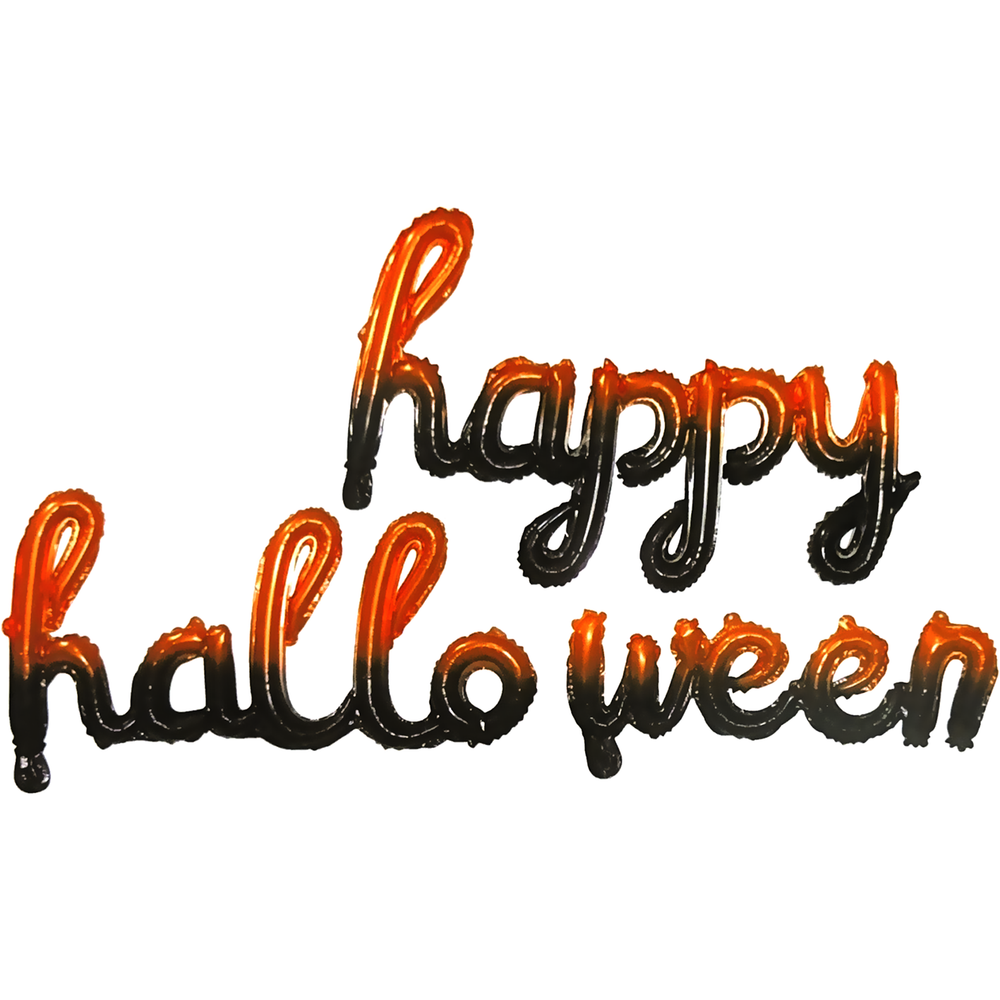 Шары Буквы Happy Halloween курсив