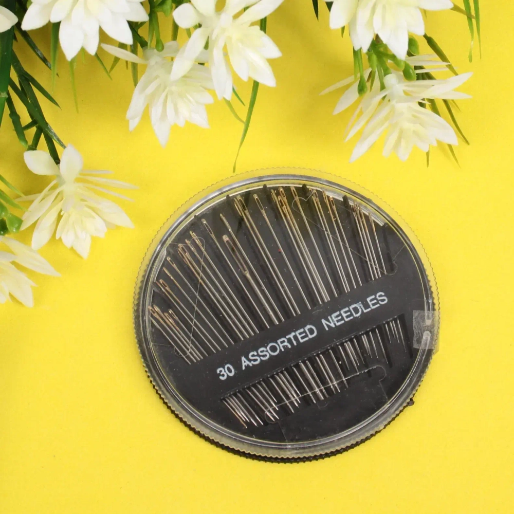 Иглы швейные в наборе 24-30шт «Favorite Hous», цвет золото / серебро, d 6,5см (рр5.1-3.2)