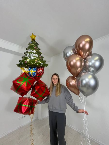 Набор гелевых шаров «Новый год — сказка»