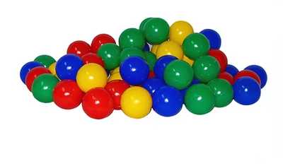 Набор шариков 100шт. 7см. (Юг-пласт)