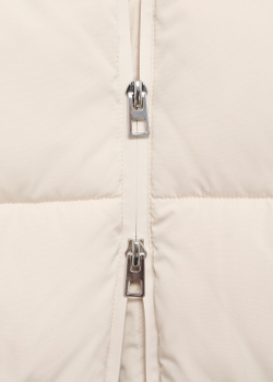 Стеганый анорак миди с капюшоном