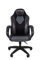 Офисное кресло Chairman   game 17 Россия экопремиум черный/серый