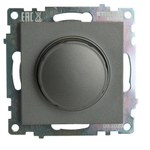 Выключатель диммирующий TRIAC (механизм) 250В, 500W, серия Катрин, графит, GLS10-7106-06 49413