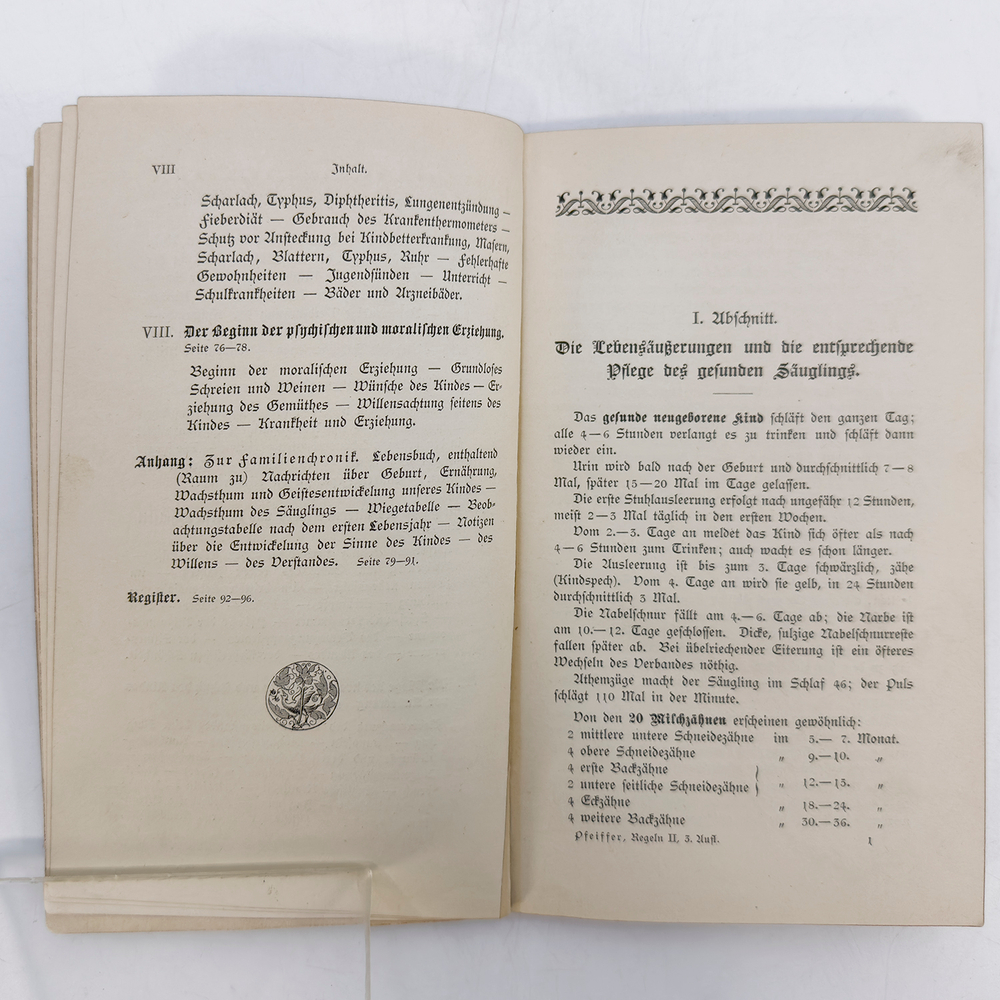 Пфайффер Л. Здоровое воспитание и домашний уход за ребенком. ч.2. веймар. Герман Булау. 1889г.