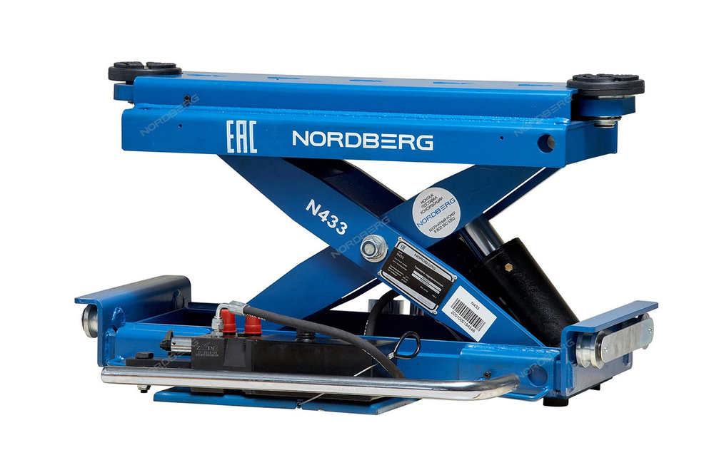 NORDBERG (N433_B) Траверса с ручным приводом, синяя 3 т
