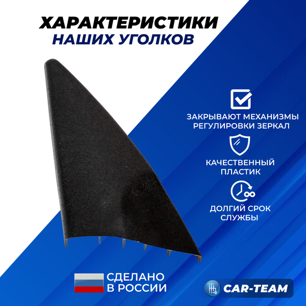 Облицовки (уголки) зеркал Лада Калина 1 под электрическую регулировку