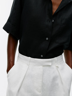 ARKET ЛЬНЯНЫЕ БРЮКИ, БЕЛЫЙ