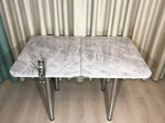 Раскладной стол с ящиком Wide Grey Marble