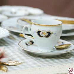 Набор чайных пар бочка Bernadotte Синий глаз 240 мл(6 пар)