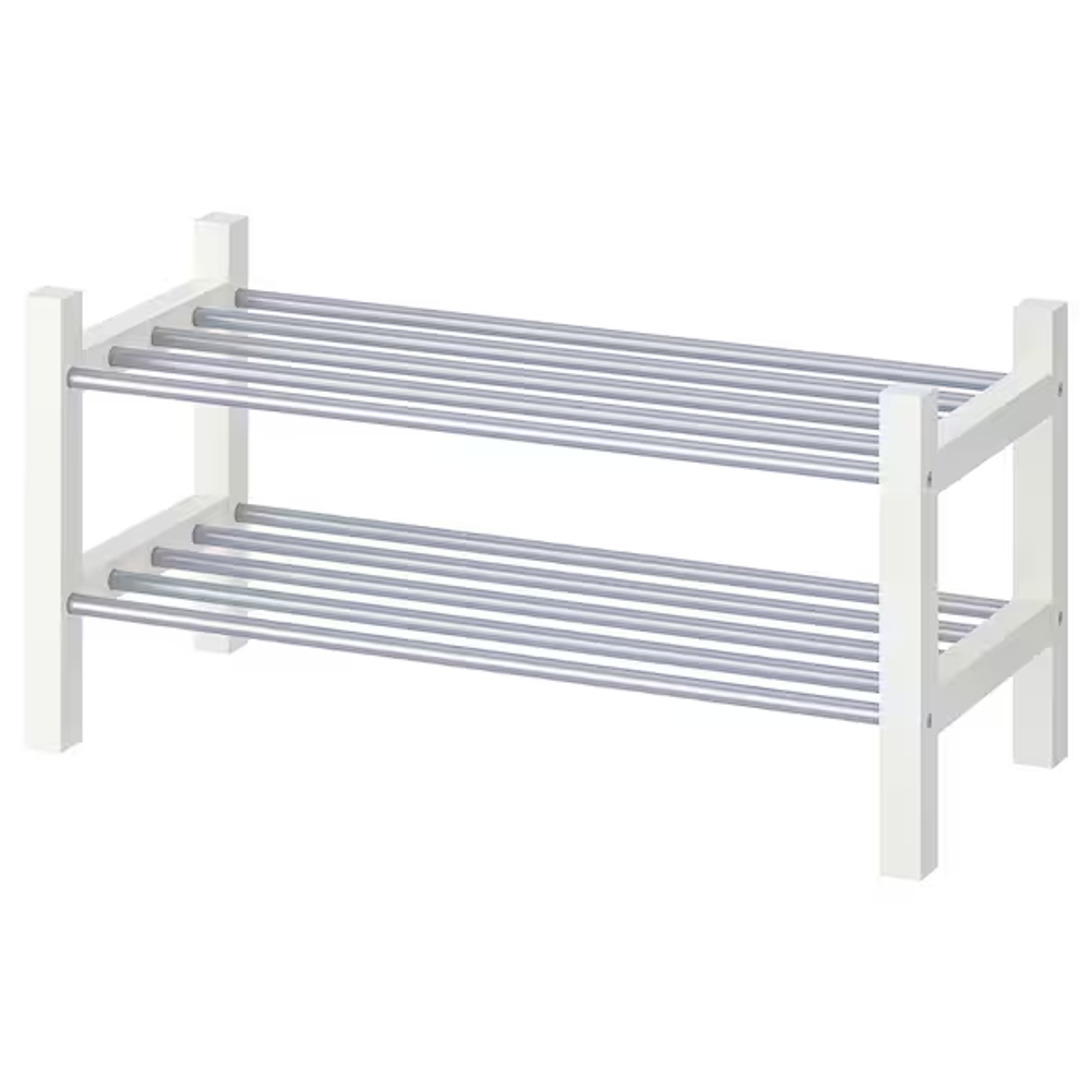 ТЧУСИГ TJUSIG Полка для обуви, белая, 79x32x37 см