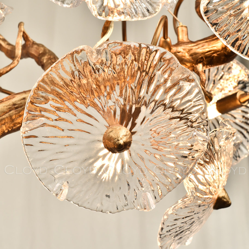 Люстра Cloyd MIMESIS C14 / шир. 130 см - латунь (арт.11095)