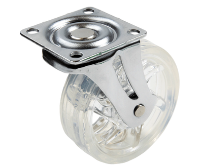 Колесо D-75 полиуретановое на подшипнике прозрачное KM Grade